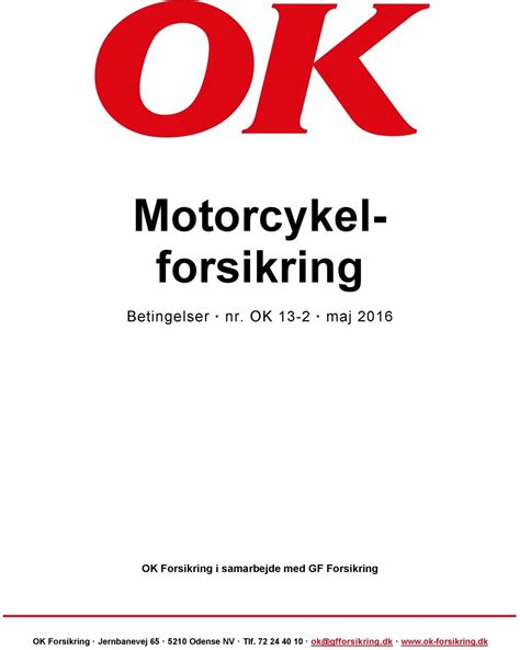 motorcykel forsikring pris.